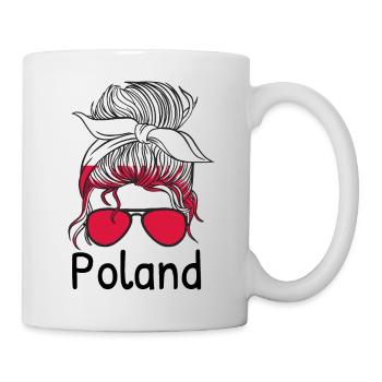 Poland Flag Used Look Polska Polish Flag - Mug - white - Right