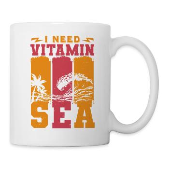 ICH BRAUCHE VITAMIN SEA - Tasse - Weiß - Rechts