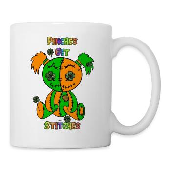 Pinches Get Stitches lucky voodoo doll - Mug - white - Right