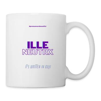 #pronounsarebeautiful ille/neutrx - Mug blanc - blanc - Droite