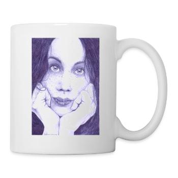 Woman's face - Mug - white - Right