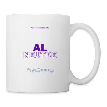 #pronounsarebeautiful al/neutre - Mug blanc - blanc - Droite