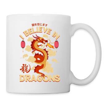 China - Ich glaube an Drachen! - Tasse - Weiß - Rechts