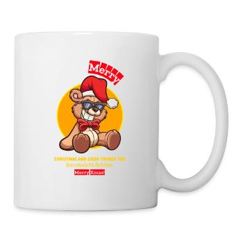 Merry Xmas, Christmas gift - Tasse - Weiß - Rechts