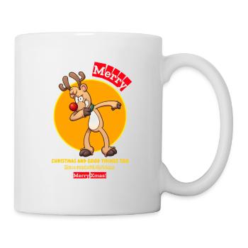 Merry christmas happy holidays christmas gift - Tasse - Weiß - Rechts