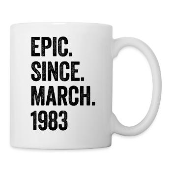 40 Years Epic Since March 1983 40th Birthday - Mug - white - Right
