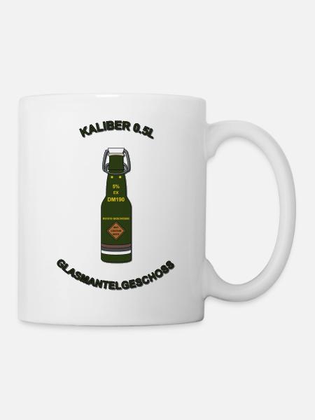 Glasmantelgeschoss V2 - Tasse - Weiß