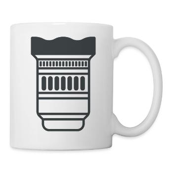 Objectif de caméra - Mug blanc - blanc - Droite