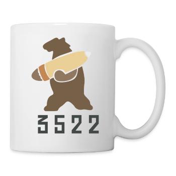 Wojtek der Bär - Tasse - Weiß - Rechts