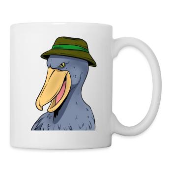 Shoebill Bird Ornithologist Forest I Gift - Mug - white - Right
