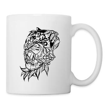 Tiger Head // Illustration - Mug - white - Right