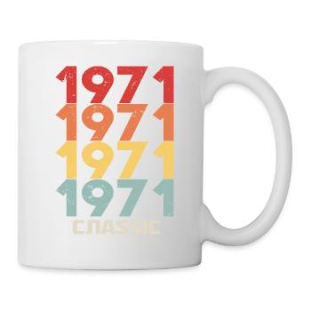 1971 Jubilee in classic vintage style 1971 - Mug - white - Right
