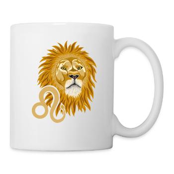 Sternzeichen Löwe - Tasse - Weiß - Rechts