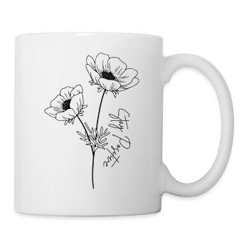 Stay Positive Flower - Mug - white - Right