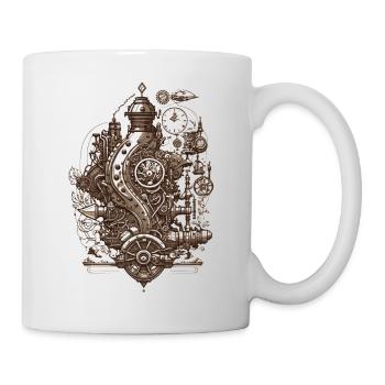 Steampunk Faszination der Technik - Tasse - Weiß - Rechts
