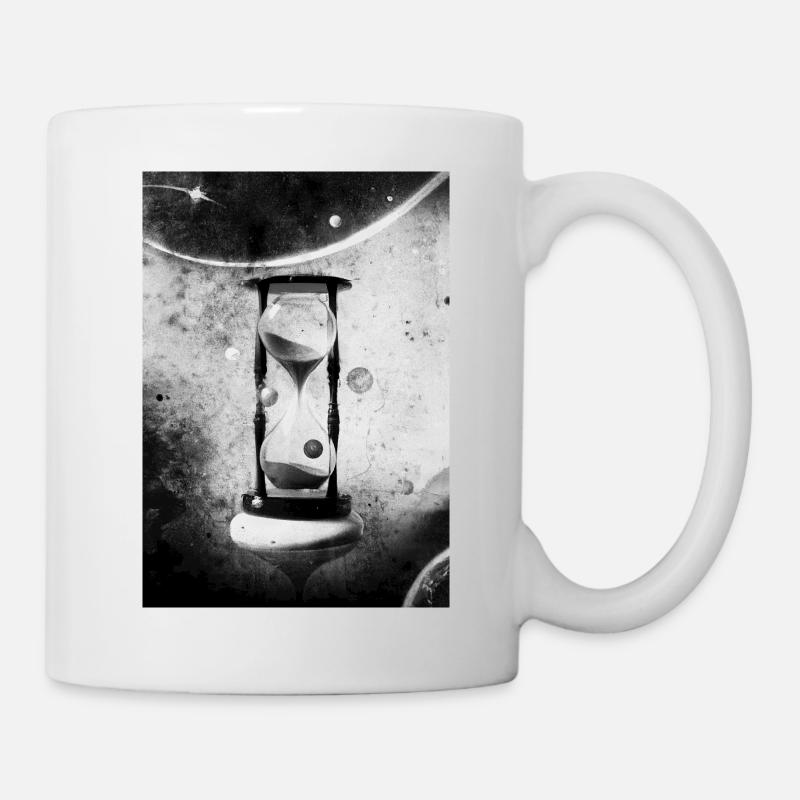 Kosmische Sanduhr - Tasse - Weiß