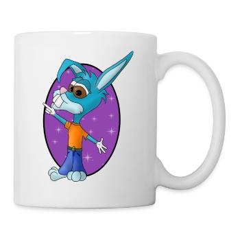 Lustiger kleiner Osterhase - Tasse - Weiß - Rechts
