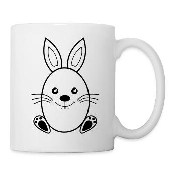 Osterhase - Tasse - Weiß - Rechts