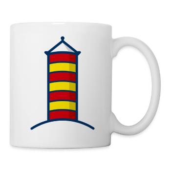 Bildmarke Krummhoern Greetsiel Farbe - Tasse - Weiß - Rechts