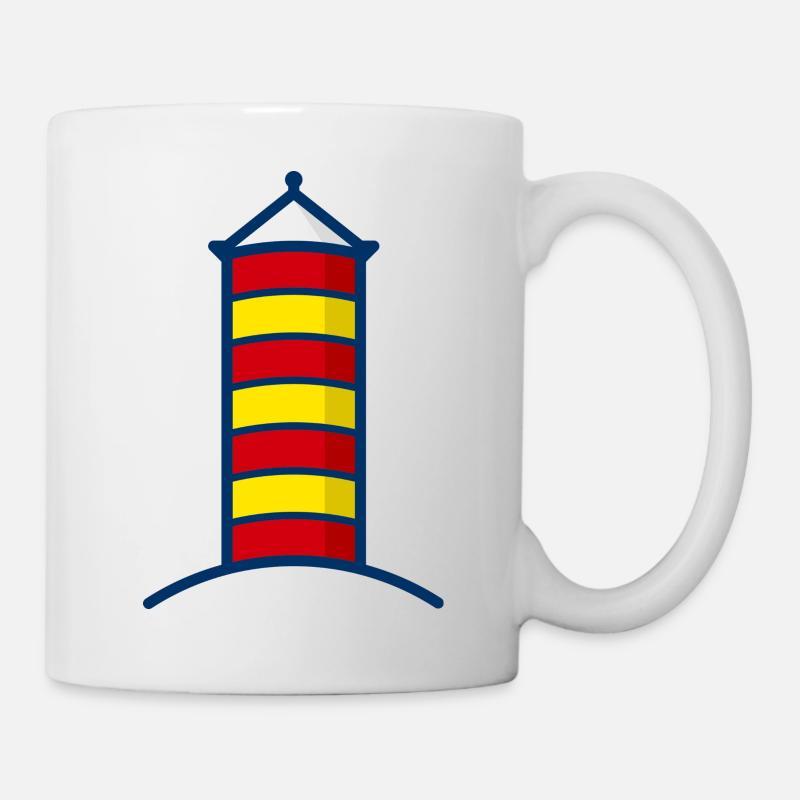 Bildmarke Krummhoern Greetsiel Farbe - Tasse - Weiß