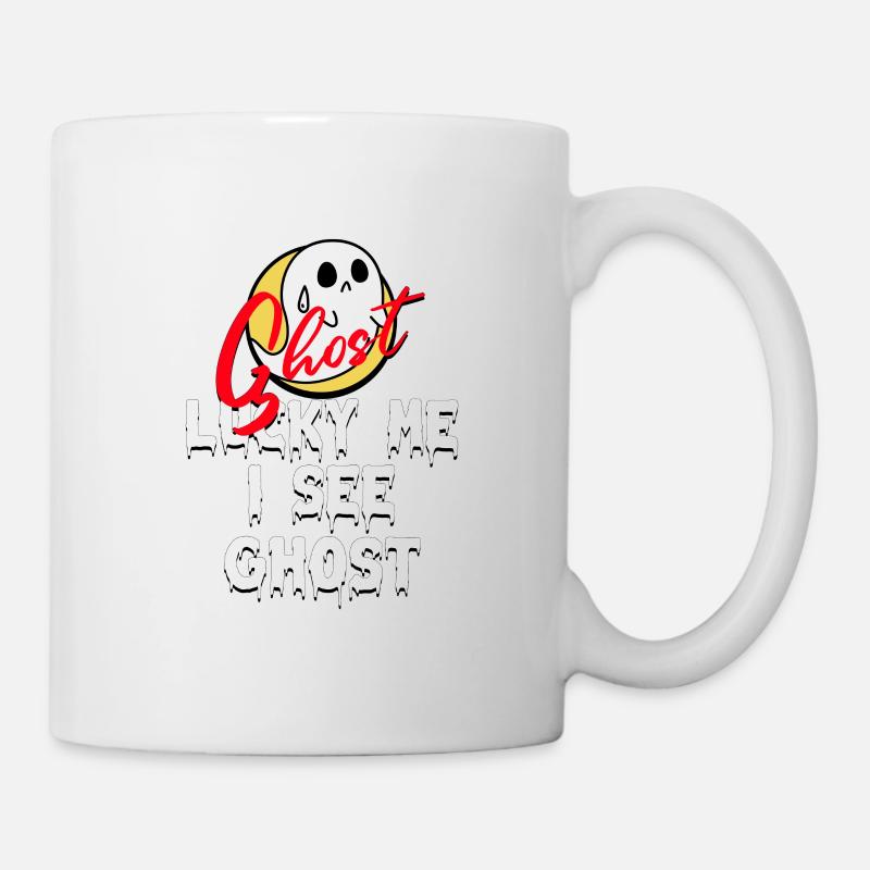 Ghost Cute Street Cool Cartoon - Tasse - Weiß