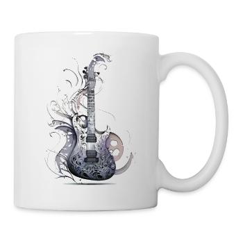 Decorated guitar - Mug - white - Right
