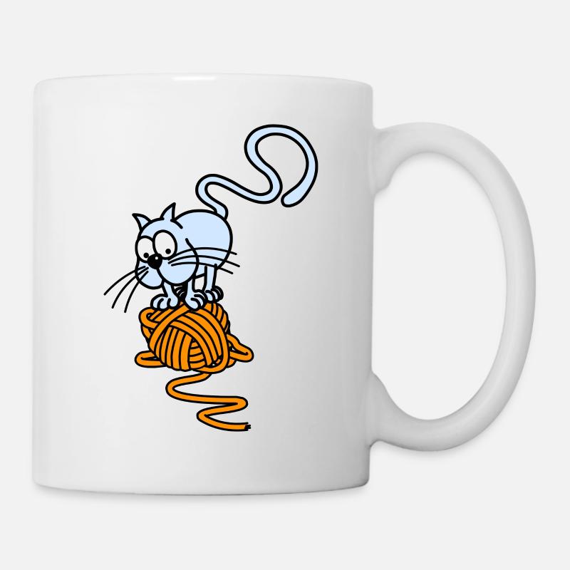 Cat ball - Mug - white