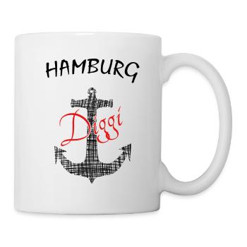 Hamburg Diggi - Tasse - Weiß - Rechts