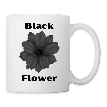 Schwarze Bume - Tasse - Weiß - Rechts