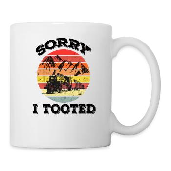 Sorry I Tooted - Retro - Mug - white - Right