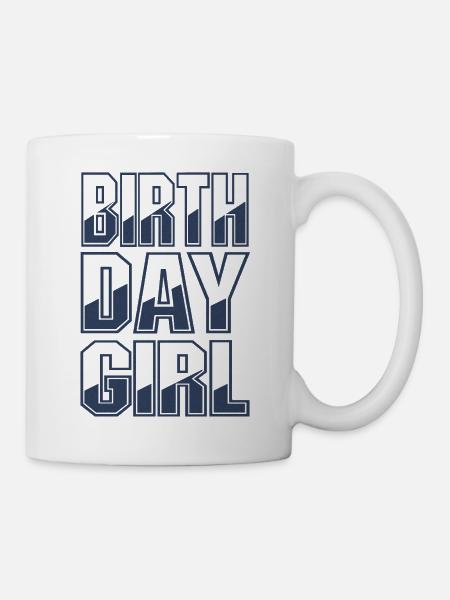 Fille d’anniversaire - Mug blanc - blanc