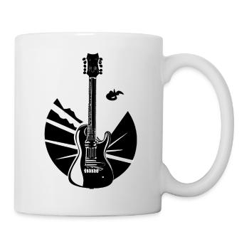 Plucked Instrument Guitarist Guitar Musical Instrument - Mug - white - Right