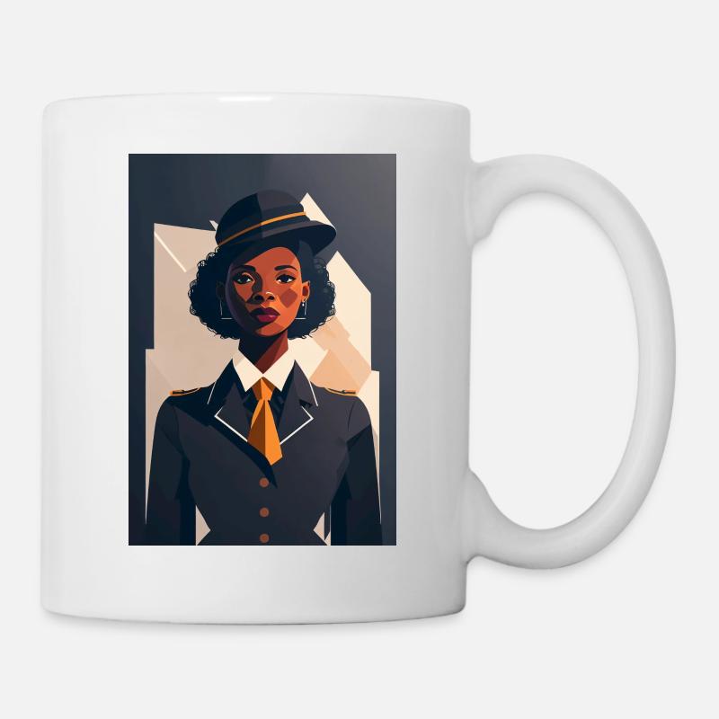 Hôtesse de l’air 4 - Mug blanc - blanc