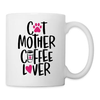 Katzenmutter Kaffeeliebhaber - Tasse - Weiß - Rechts