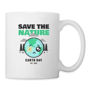 Save The Nature Earth Day Love The World - Tasse - Weiß - Rechts