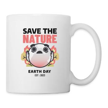 Save The Nature Earth Day Love The World - Tasse - Weiß - Rechts