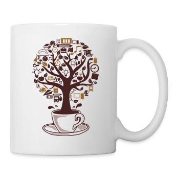 coffee tree - Mug - white - Right