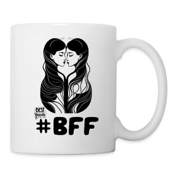 friends forever bff, BEST FRIENDS - Mug blanc - blanc - Droite
