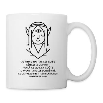 Les elfes sont séniles - Mug blanc - blanc - Droite
