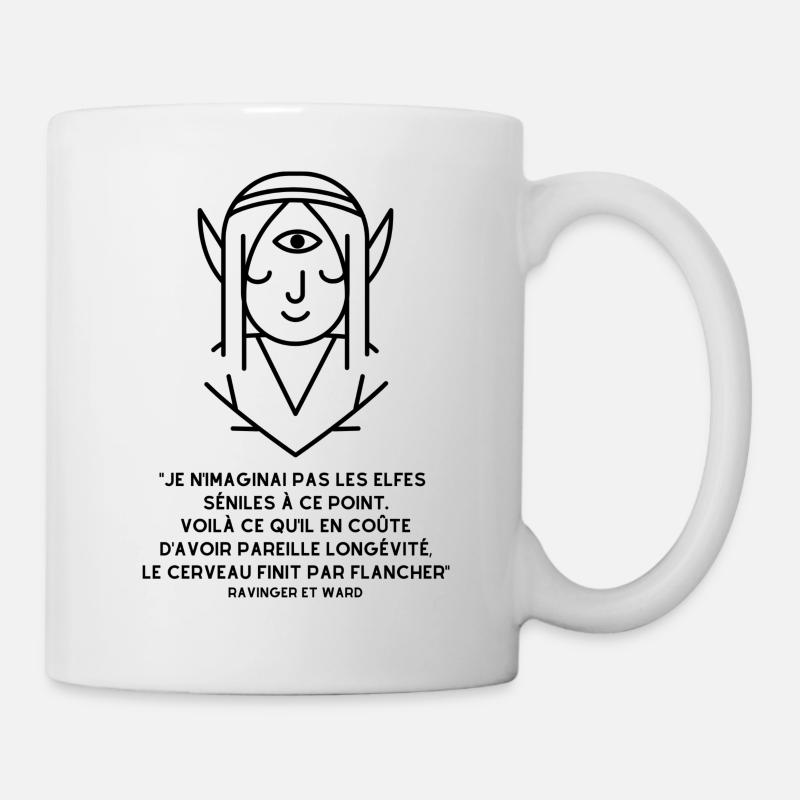 Les elfes sont séniles - Mug blanc - blanc