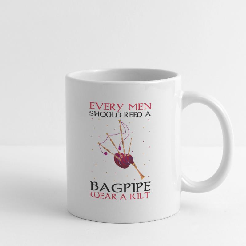 Conception de cornemuse pour Scotland Pride et cornemuse Mug blanc