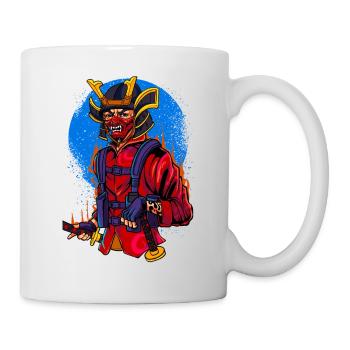 Samurai - Tasse - Weiß - Rechts