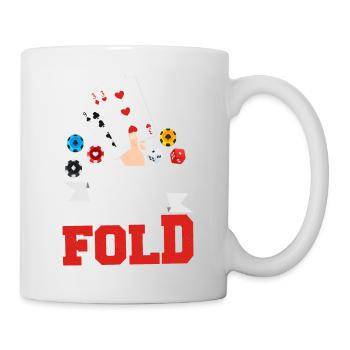 J’ai vu ma main tu devrais plier joueur de poker gam - Mug blanc - blanc - Droite