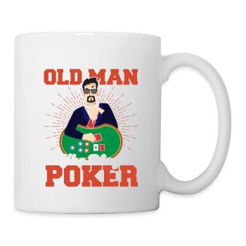 Never Underestimate An Old Man Who Plays Poker Car - Mug - white - Right