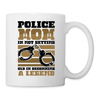 Polizei Polizist Polizeibeamte - Tasse - Weiß - Rechts