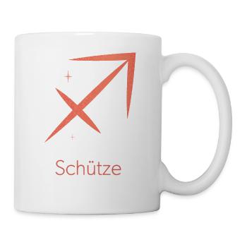 Sternzeichen Schütze - Tasse - Weiß - Rechts
