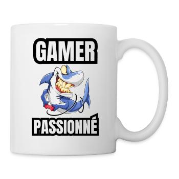 gamer passionné - Mug blanc - blanc - Droite
