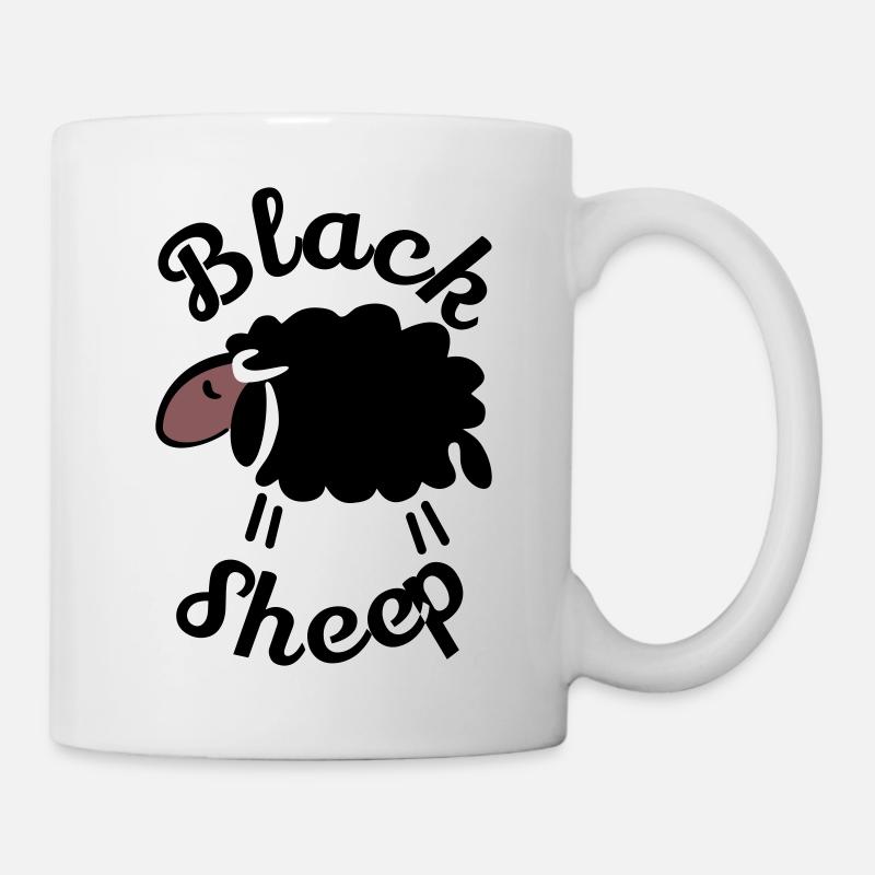 Schwarzes Schaf - Tasse - Weiß