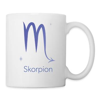 Sternzeichen Skorpion - Tasse - Weiß - Rechts