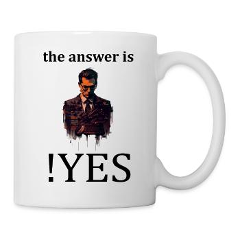 The answer is no (Informatikerwitz) - Tasse - Weiß - Rechts